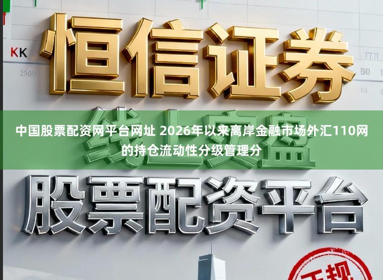 中国股票配资网平台网址 2026年以来离岸金融市场外汇110网的持仓流动性分级管理分