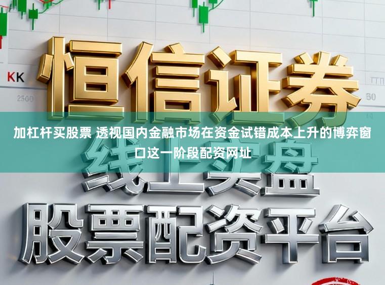 加杠杆买股票 透视国内金融市场在资金试错成本上升的博弈窗口这一阶段配资网址